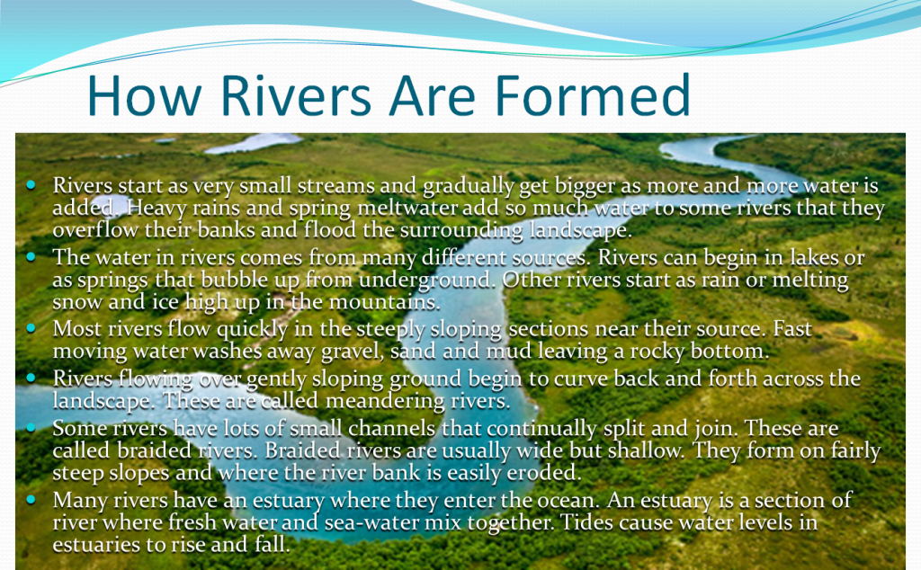 a bad presentation example river