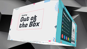 Out of the Box creative 3D template
